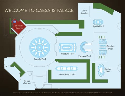 caesars palace map|caesars palace pool.